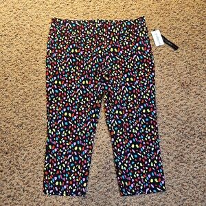 Peck & Peck Capri Pants 16 Confetti New Fun Colorful